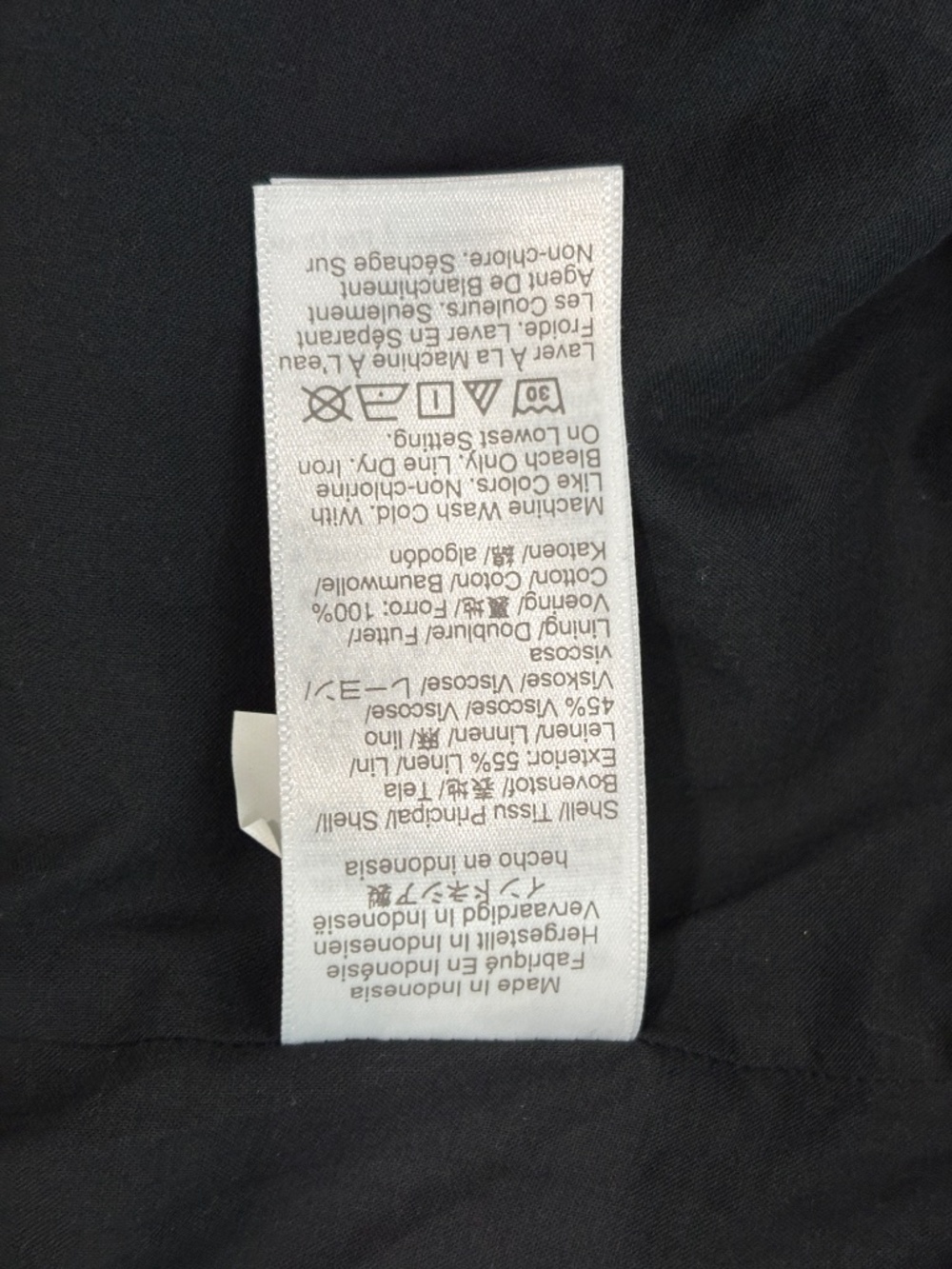 J. Crew Factory Button-front Linen-blend Vest - Black, 12, NWT - Picture 8 of 9